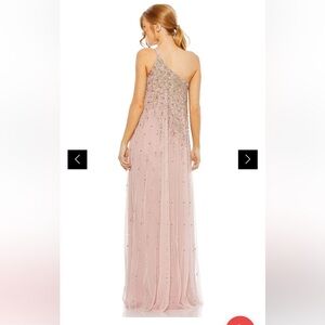 Mac Duggal Pink One Shoulder Dress